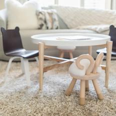 Kid Table With Animal Chairs