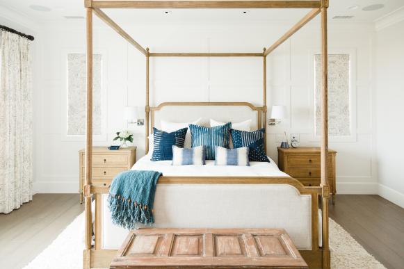 bohemian-style master bedroom