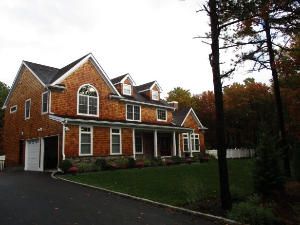 Wide front shot of the winners new home, as seen on My Lottery Dream Home.