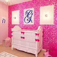 Hot Pink Bows, Tutus Add Fun Touch to Glam Girl's Nursery