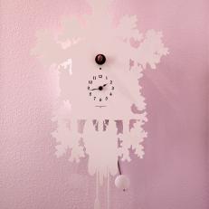 Clock Doubles as Enchanting Nightlight in Girl's Nursery