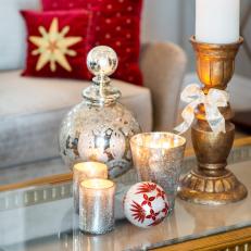 Traditional Christmas Decor With Red And Metallic Holiday Accents