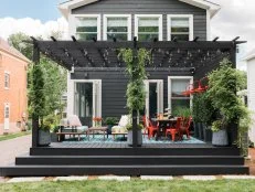 Gray Deck With Pergola