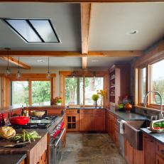 Rustic Chef Kitchen With Butcher Block