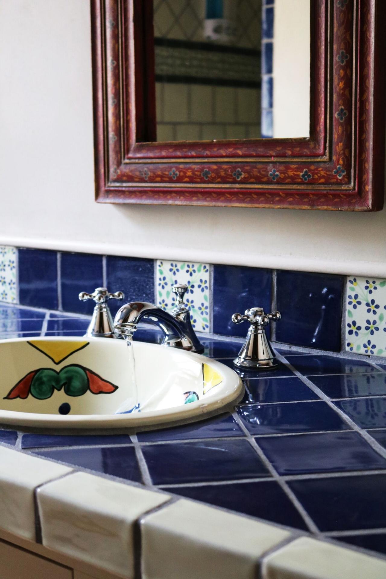Ceramic Tile Bathroom Countertops, How To Install Tile On Formica Countertop