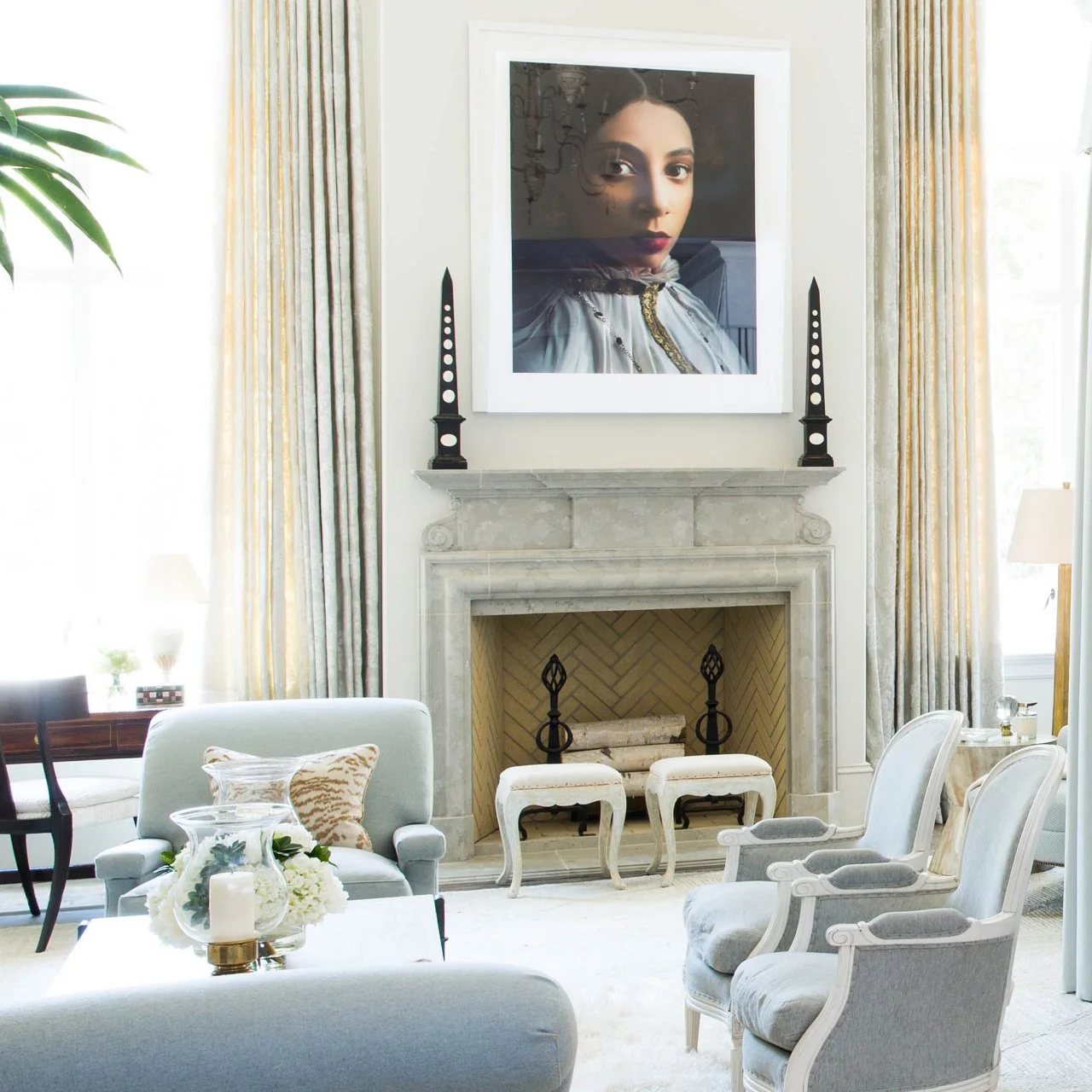 10 Ways to Use the Space Beside the Fireplace | HGTV, image size:1280x1280