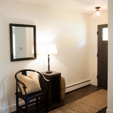 Transitional Foyer With Chair