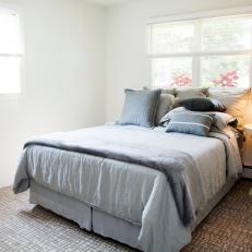 White Bedroom With Brown Carpet