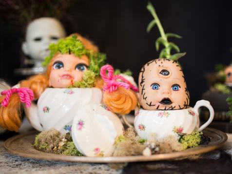 3 Ways to Make Creepy Doll Head Planters for Halloween