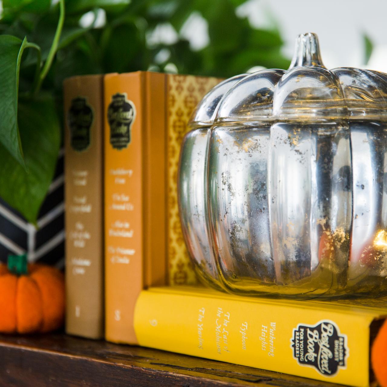 DIY Mercury Glass Pumpkins