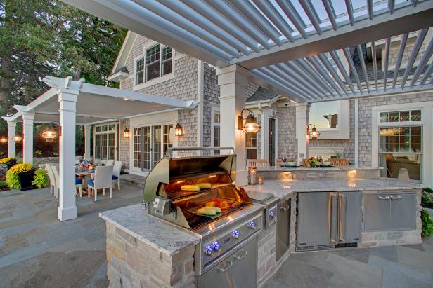 simple outdoor kitchen design ideas