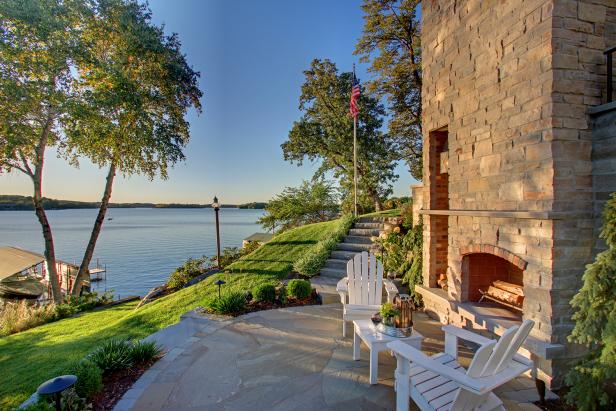 Spectacular Stone Patio Overlooking Lake Minnetonka | HGTV's Ultimate ...