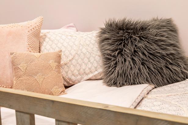 Textured Throw Pillows Accent Eclectic Girl S Bedroom Hgtv