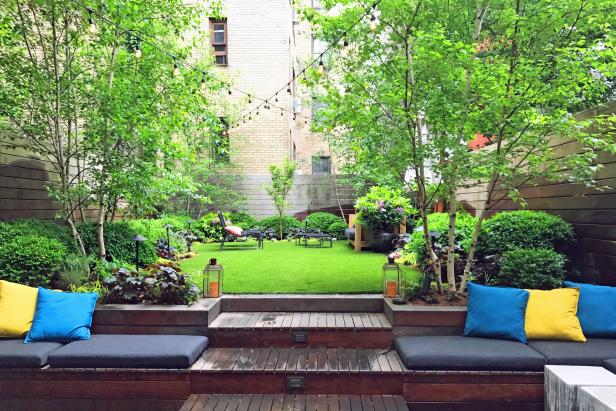 Artificial Turf In Urban Backyard Hgtv