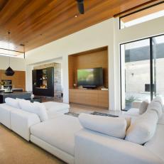 Modern Open Concept Living Room With Sectional