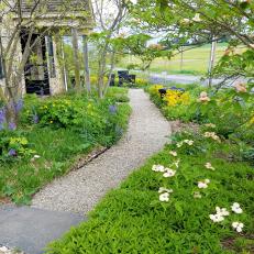 Cottage Garden With Gravel Path