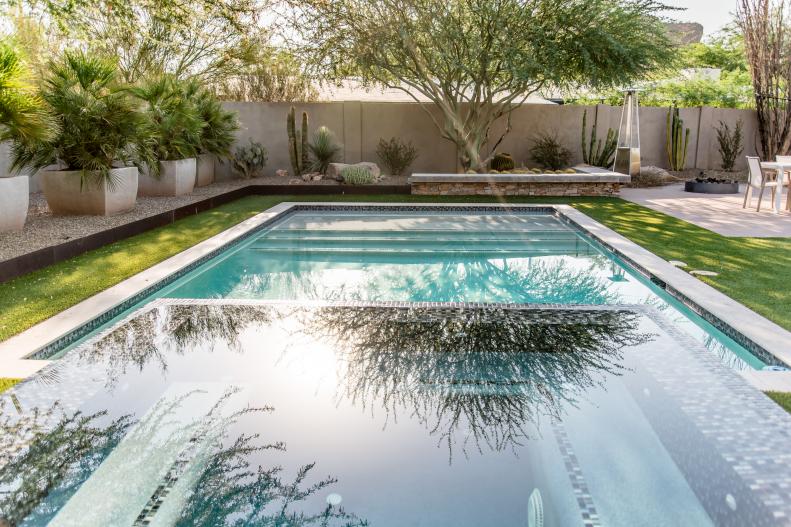 Desert Backyard With Pool 