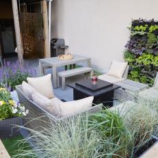 Small Urban Patio With Planters