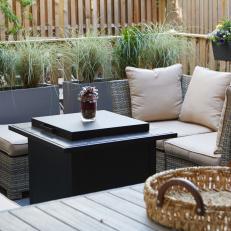 Patio Sitting Area With Grasses