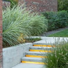 Concrete Steps With Lighting