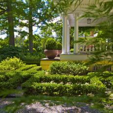 Formal Garden and Front Porch