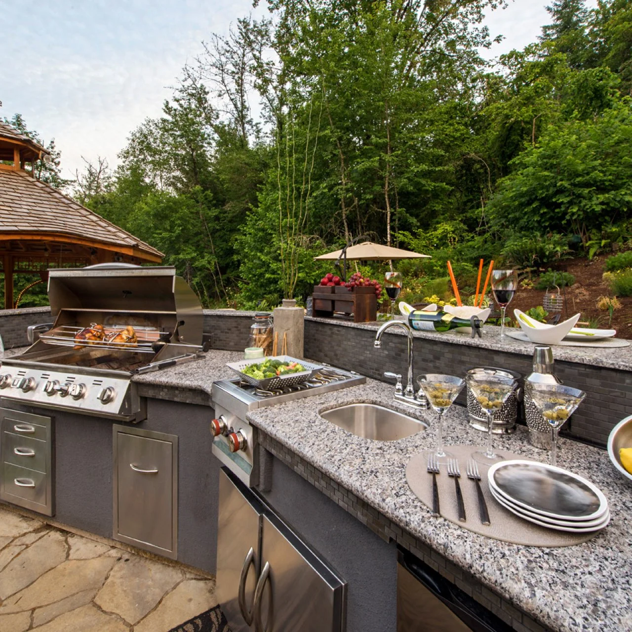 What s the Best Material for Outdoor Kitchen Countertops HGTV