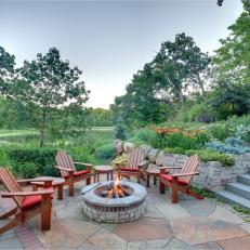 Fire Pit and Pond View