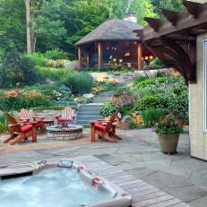 Hot Tub and Fire Pit