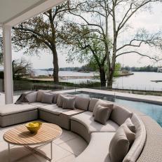 Curved Sectional on Porch