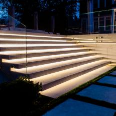 Illuminated Outdoor Stairs