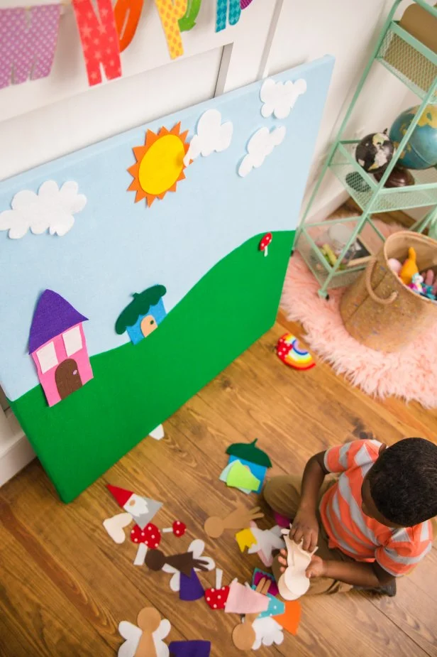 DIY Felt Fairy Garden Wall for Kids HGTV