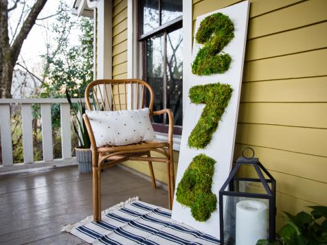 Moss It Up: DIY Moss House Numbers