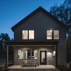 Gray Exterior and Porch