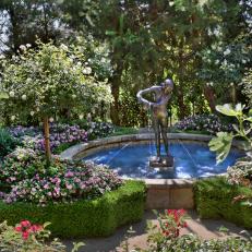 Fountain in Formal Garden