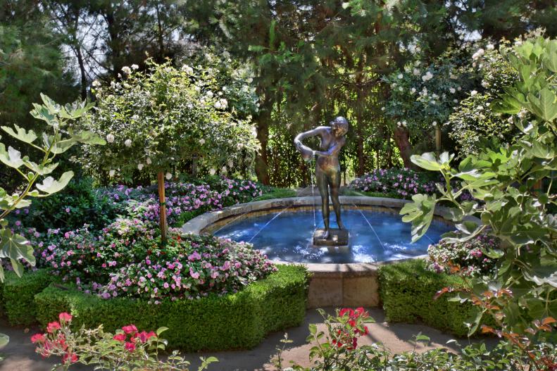 Fountain in Formal Garden