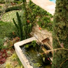 Terraced Garden With Fountain