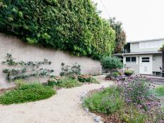 Backyard Garden and Granite Paths