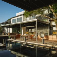 Courtyard With Deck and Pool