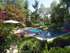 Pool Surrounded by Garden
