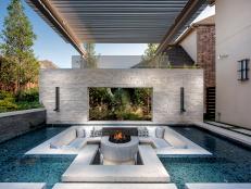 Pool and Sunken Sitting Area