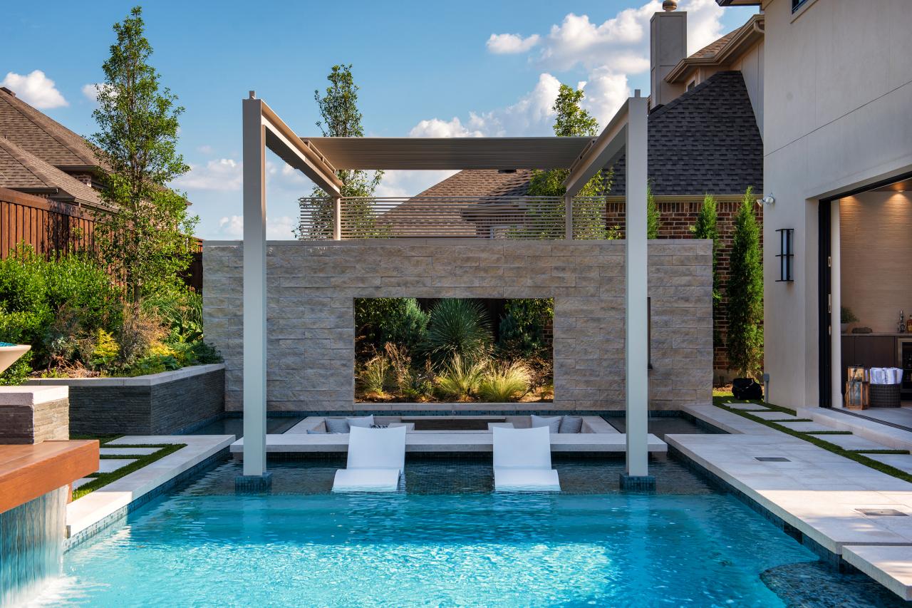 Backyard lounge pool best sale