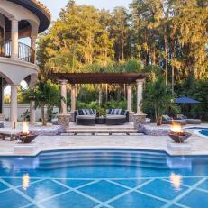Luxury Pool and Stone Patio