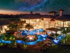Overview of Luxury Backyard and Pool