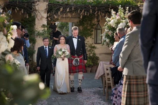 linda phan wedding dress designer Photos of Drew Scott & Linda Phan's Whimsical Italian Wedding