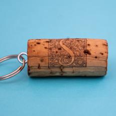 Wine Cork Keychain