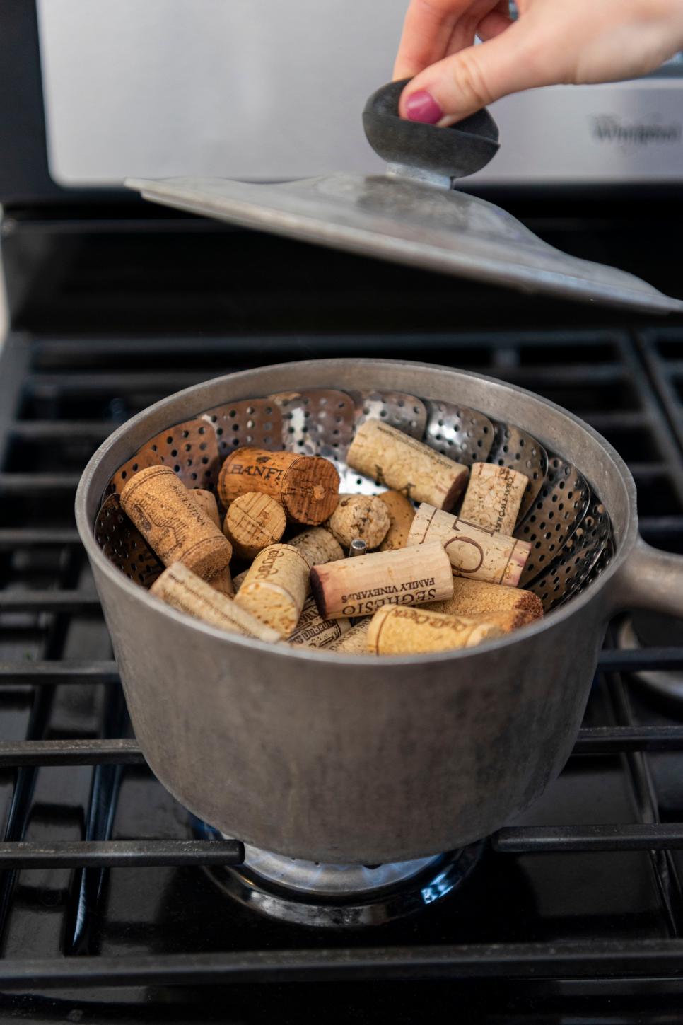 Steam Wine Corks for Easier Slicing HGTV