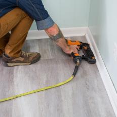 How to Install Laminate Flooring: Install Baseboards and Molding