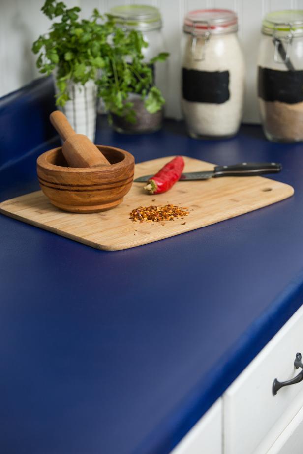 how to paint a laminate kitchen countertop