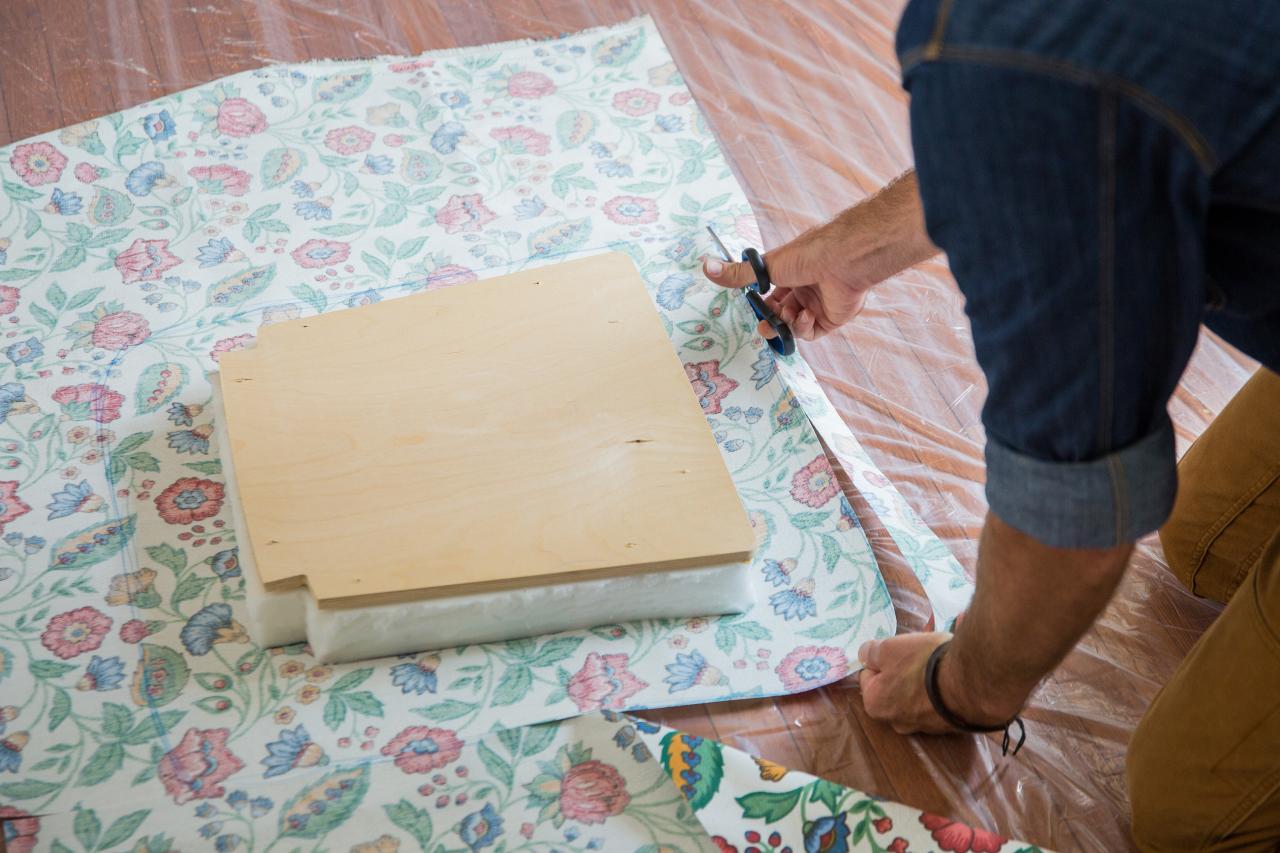 how to recover a kitchen chair with fabric