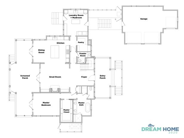 Discover the Floor Plan for HGTV Dream Home 2020 HGTV